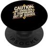 Riabilitazione della spalla ridacchia Caution: My Shoulder Is Temporarily Out Of Service PopSockets PopGrip Adesivo