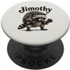 Jimothy Raccoon Fitness Jimothy Raccoon manubri riccioli palestra allenamento aerobica umorismo PopSockets PopGrip Adesivo
