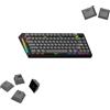 GLORIOUS Gaming - Tasti GPBT Basics (Armor Grey), 8 colori, sublimazione senza scolorimento, per tastiere meccaniche personalizzate 100%,75%,65%,60%, Layout QWERTY americano