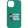 Aharon's Stuff Custodia per iPhone 14 Resistere Orso Con Parole Foxtrot Delta Tango Save Our Parks