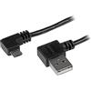 StarTech.com Cavo da USB a Micro USB con con Nettori ad Angolo Destro, M/M da 1 M Nero