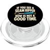 Funny Quote Gifts Se vedi uno squartatore di cuciture cucito quilter umorismo PopSockets PopGrip per MagSafe