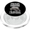Tasso Del Miele Costume Di Halloween This Is My Human Costume I'm Really A Honey Badger PopSockets PopGrip per MagSafe