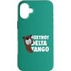 Aharon's Stuff Custodia per iPhone 16 Plus Resistere Orso Con Parole Foxtrot Delta Tango Save Our Parks
