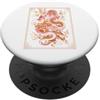 Chinese Zodiac Dragon Mythical Symbol Lu Drago Cinese Mistico Scuro Antico Simbolo Orientale Arte PopSockets PopGrip Adesivo