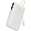 Belkin UltraCharge Power Bank 10000mAh con Cavo USB-C e Display - Beige | Caricatore Portatile 10000mAh, Ricarica 3 dispositivi (1 USB-C, Cavo USB-C Integrato, 1 USB-A), 45W, Pre-Caricato, Display