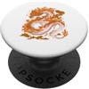 Chinese Zodiac Dragon Mythical Symbol Lu Drago Cinese Fuoco Zodiaco Mitico Simbolo Asiatico Arte PopSockets PopGrip Adesivo