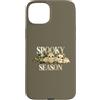 Spooky Pattern Bat Co Custodia per iPhone 15 Plus Spooky Season Trio Camo Leopard Scacchi Halloween