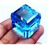 harshj_0 Brasiliano Acqua Colore Topazio Cubo 130.80 KT Certificato Loose Gemma Su Ebay