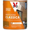V33 Protettivo Completo per Legno a Solvente Protezione Classica Noce Chiaro 2,5L