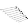 GearWrench Set di chiavi combinate a cricchetto a 12 punti XL, 9 pezzi, SAE - 85898