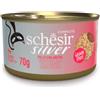 Schesir Silver Cibo Umido per Gatti Anziani - Pollo con Anatra - 12x70 gr - MOUSSE