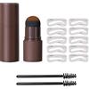 ROSPRETTY Sopracciglia Stencil Kit, Polvere Sopracciglia, Waterproof Eyebrow Stamp Kit, 23 Pezzi Kit Stencil per Sopraccigli, Set di timbri per sopracciglia, Stencil Sopracciglia Riutilizzabili