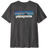 Patagonia M's P-6 Logo T-Shirt Uomo in Cotone Biologico Ink Black