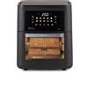 Ariete 4641 Air Fryer Oven + Grill, Friggitrice ad aria e Forno, 1800W, Capacità 12L, pannello digital touch, 10 programmi pre impostati, Cottura su 3 livelli, Girarrosto, Cestello Rotante, Essiccazione, Con vetro e luce interna