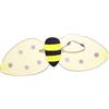 Qianly Costume da Ape per Bambini, Accessori fotografici per Feste di Cosplay, Carnevale, Giochi di Ruolo, Giallo