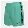 Nike Nike Swim Breaker Logo Tape 4 Volley Short Bleached Turq Swim Trunks Unisex - Adulto