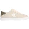 Calvin Klein Donna Sneakers Profilo Basso Low PRO in Pelle Scamosciata, Avorio (Light Cashew/Lichen Green), 36