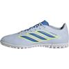 adidas Unisex Club Turf Football Shoes, Crystal Sky/Ray Blue/Team Solar Yellow 2, 42 EU