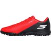 Skechers SKX_2 Club TF Soccer Turf - Scarpe da Calcio da Uomo, Colore Rosso Sintetico/Finiture Nere, Taglia 4.5