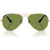 Ray-Ban Occhiali da Sole RB3025 001/4E Aviator Oro Arista/Verde Unisex 58/14/135