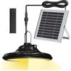 Neoglint Lampada Solare da Esterno, 100 LED Dimmerabili Luce Solare Led Esterno con Telecomando, Timer, 3000-5200K,4500mAh, IP66 Impermeabile Lampada Solare per Cortile da Giardino