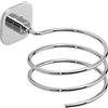 GEDY G-Teide Porta asciugacapelli, Misure: 7,3X10X14 CM, Porta Phon in acciaio inox e Cromall®, Finitura cromata, Articolo incluso di biadesivo 3M e viti, Design R&S Gedy, 2 anni di garanzia