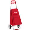 Vileda Gimi Argo Carrello Portaspesa, Spesa 2 Ruote, Richiudibile, Portata 30 kg, Capacità 45 litri, Poliestere, Rosso, 37 x 33 x 95.5 cm