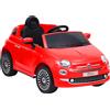 vidaXL Auto Elettrica per Bambini Fiat 500 Rossa
