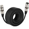 EBXYA Cavo XLR 20m 1 Pack per PA Studio e Amplificatore Bilanciato schermato