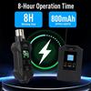 Microfono Lavalier Wireless UHF Nero 16 Punti di Frequenza per Registrazione Aud