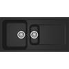 Elleci Lavello Elleci Incasso 2 vasche 100x50 Life 475 Granitek Nero LG247540