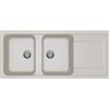 Elleci Lavello Elleci Incasso 2 vasche 116x50 Life 500 Granitek Bianco Soft LG250039