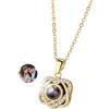 Desdira Collana Personalizzata con Foto e Proiezione, Collana Donna con Immagine nella Pietra, Gioiello Personalizzato Regalo Mamma Fidanzata Sorella Festa della Mamma