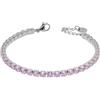 Generic Bracciale Tennis Donna Liujo LJ2424 in Acciaio 316l Silver con Zirconi Rosa