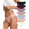 SHARICCA Slip da donna senza cuciture, traspiranti, elasticizzati, hipster, biancheria intima comoda per donne, confezione multipla, S