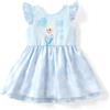 Disney Abito da principessa Elsa di Frozen, per bambine, in tulle, stile casual, per bambine, Azzurro, 5-6 anni