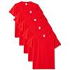 Fruit of the Loom Original T., T-Shirt Uomo, Rosso (Red 40), Medium(Pacco da 5)