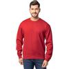 Fruit of The Loom Felpe e Felpe da Uomo in Pile Eversoft, Girocollo - Rosso, L