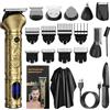 INF Kit per toelettatura multifunzionale con ricarica USB 6 in 1 - Kit tagliacapelli Oro