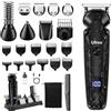 INF Set tagliacapelli elettrico 8-in-1 — Ricaricabile via USB, IPX7 impermeabile, lame in Vetroceramica arrotondate Nero