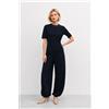 KOCCA SRL KOCCA SET BLUSA+PANTALONE RIGO, BLU
