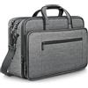 Mancro Borsa Porta PC, 17 Pollici Borsa Lavoro Uomo Donna, Borse Tracolla Espandibile Impermeabile per Laptop 17 pollici Tablet Computer, Borse Ufficio Uomo per Viaggi d'Affari e Università, Grigio