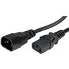 ROLINE 1m IEC320 C14 - IEC320 C13 cavo di alimentazione Nero Accoppiatore C14 Accoppiatore C13