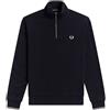 FRED PERRY Uomo Fred Perry Felpa Mezza Zip Logo