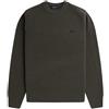 FRED PERRY Uomo Fred Perry Maglione Girocollo In Lana A Costa Inglese