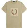 FRED PERRY Uomo Fred Perry T Shirt Striped Laurel Wreath
