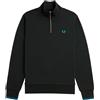 FRED PERRY Uomo Fred Perry Felpa Mezza Zip Logo