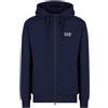 EA7 EMPORIO ARMANI Uomo Ea7 Emporio Armani Felpa Full Zip Con Cappuccio Core Identity