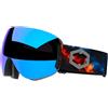 OUT OF Snowboard Out Of Maschera Open Explosion Blue Mci